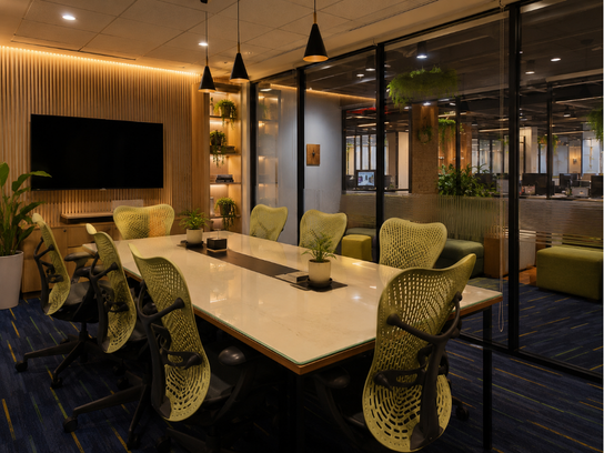 Corporate team working in a managed office space at Marathahalli Bengaluru
